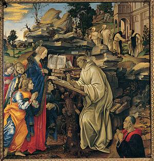 Filippino Lippi Apparition of the Virgin to St Bernard Germany oil painting art